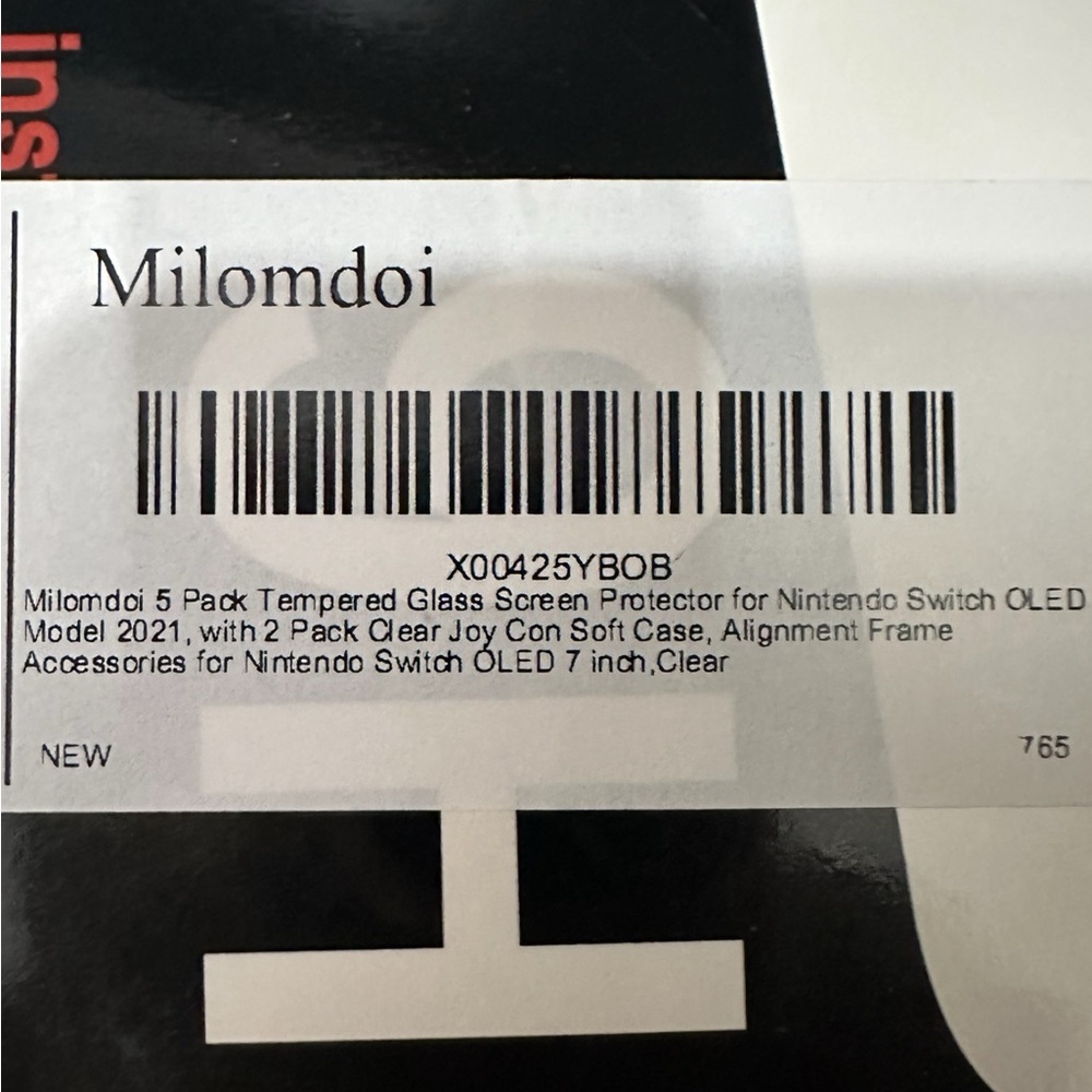 Tempered Glass Screen Protector for Nintendo Switch OLED - Picture 3 of 5